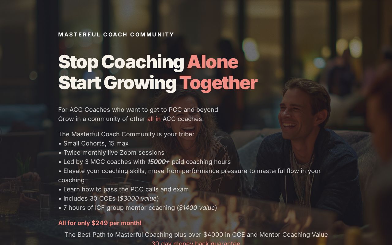 Masterful Coach Community